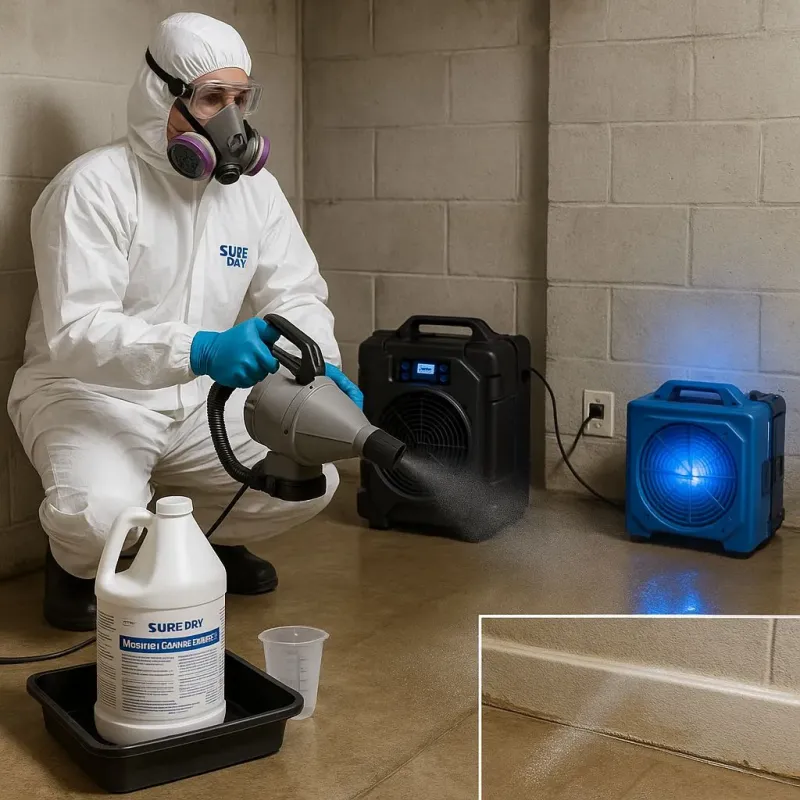 Sanitization and Odor Removal process in Walls, MS